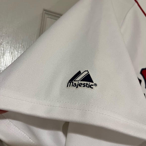 Majestic Men’s Redsox Baseball White Jersey with Red Accents Large - Picture 5 of 7